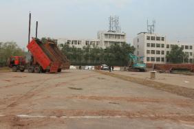 我校实训楼开工建设