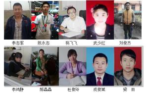关于评选陈永志等10名同志为2014年度校十佳就业标兵的公示