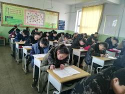 我校全体师生信心满满迎接期末考试