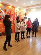 我校会计1301班联欢会活动现场