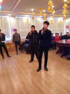 我校机电1301班联欢会活动现场