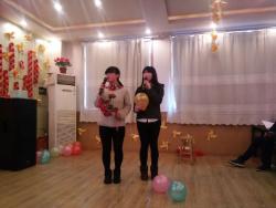 我校计算机1402班联欢会活动现场